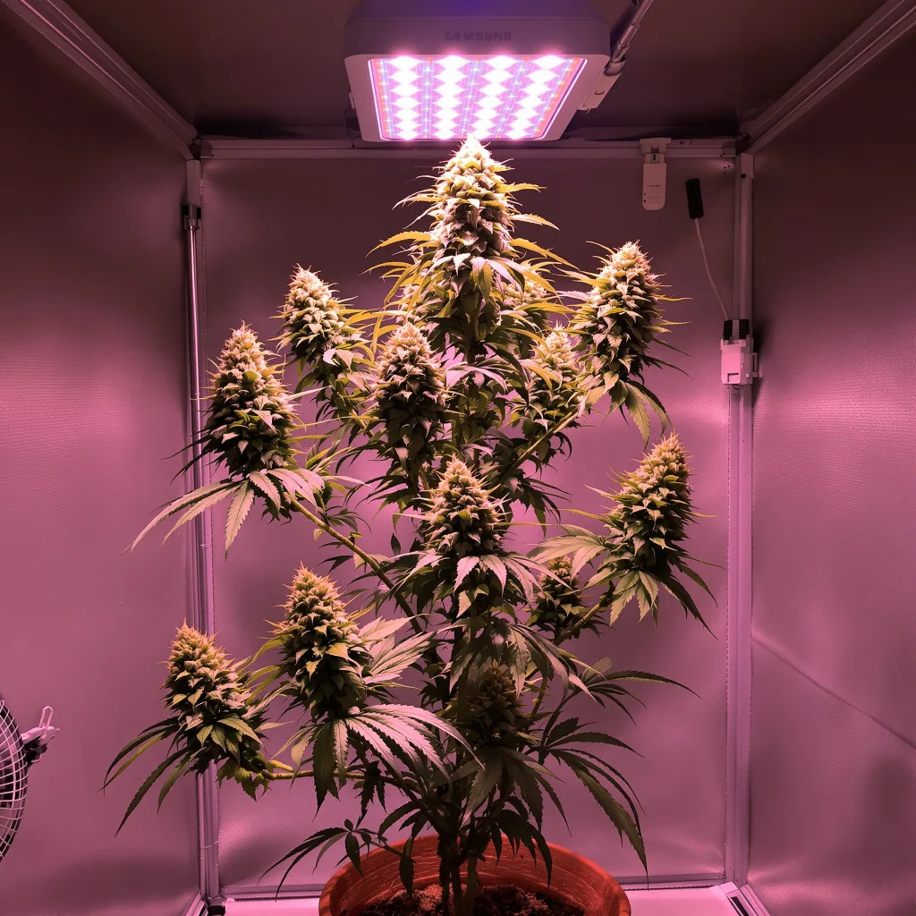 Sticky Dickie cannabis plant in flowering stage — 170–210 cm feminised