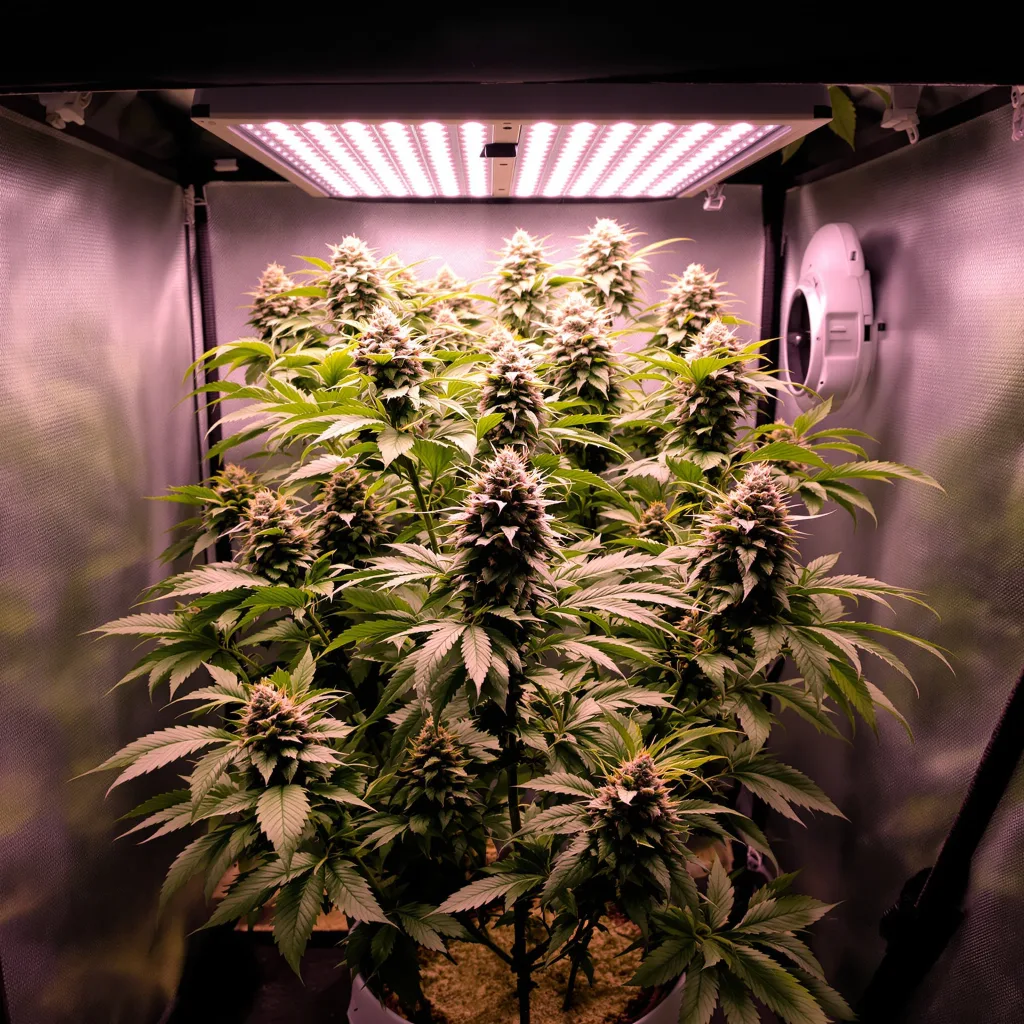 Stinking Rich cannabis plant in flowering stage — 70–110 cm feminised