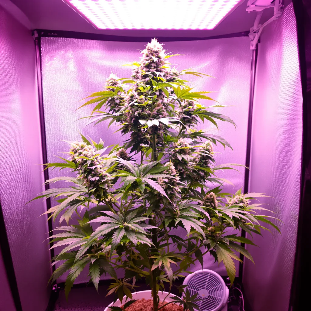 Strawberry Banana cannabis plant in flowering stage — Tall feminised