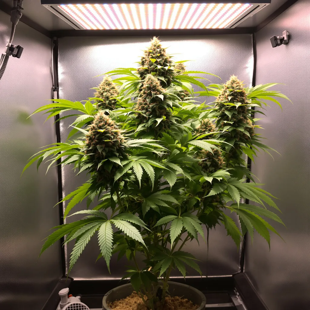 Strawberry Cheesecake cannabis plant in flowering stage — 90-110 cm autoflower