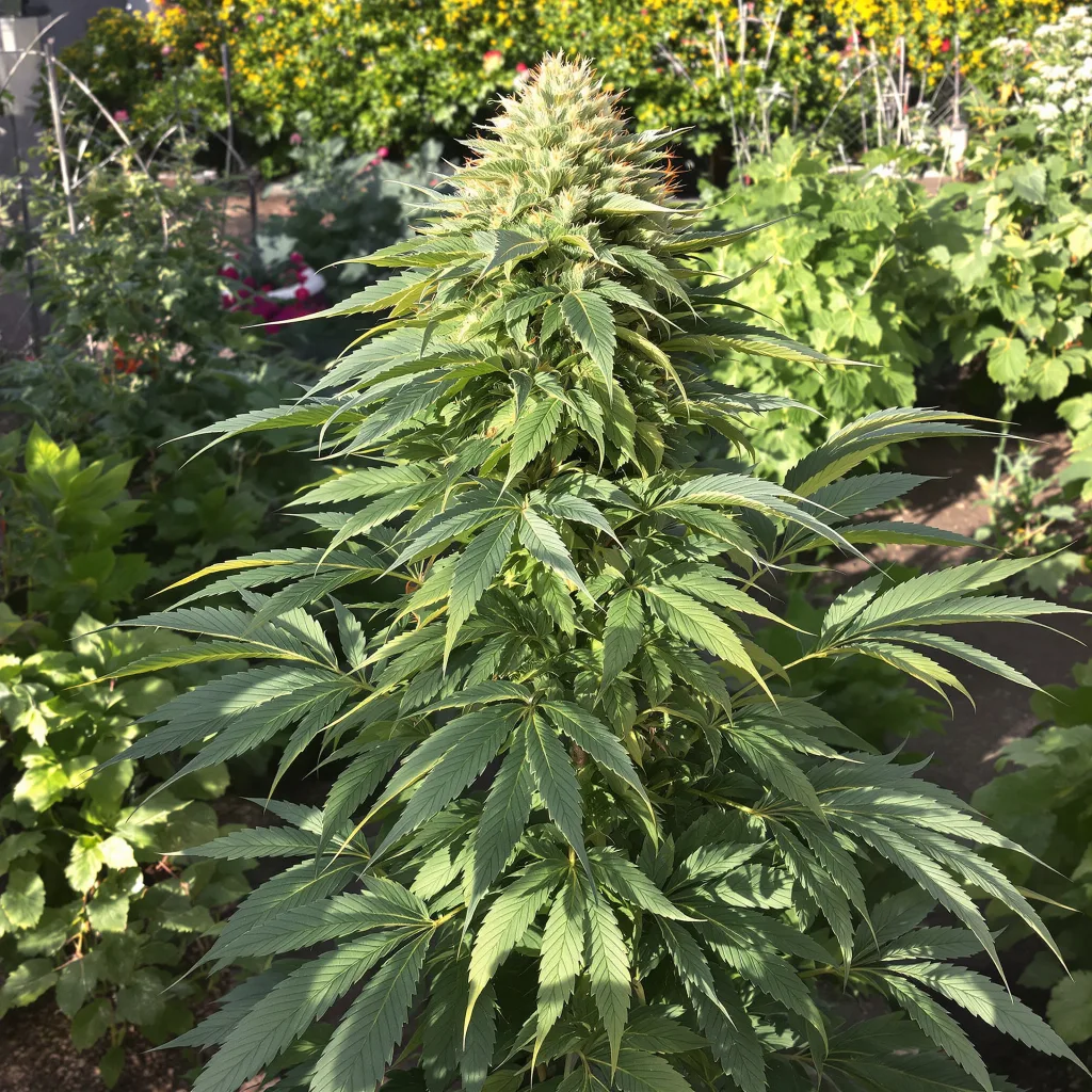 Strawberry Cheesecake 70% indica / 30% sativa flower with visible trichomes