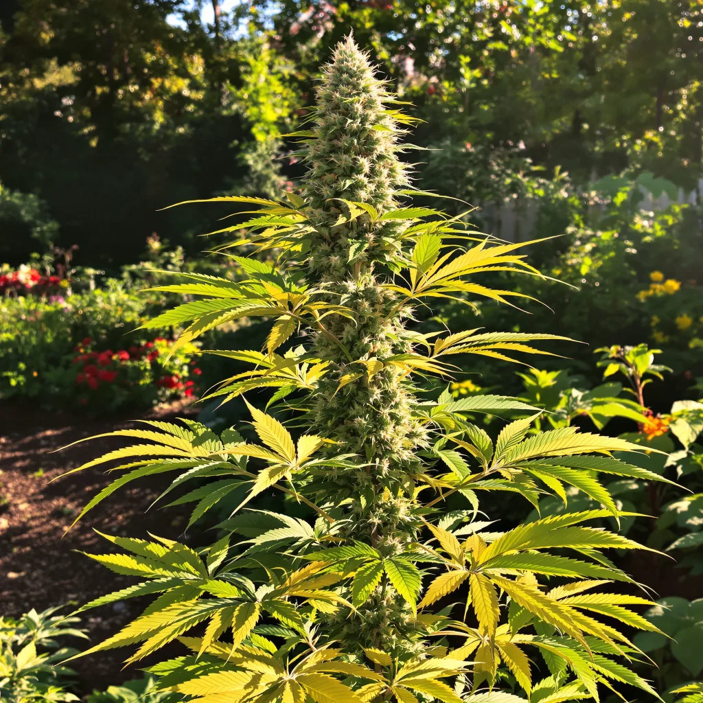 Strawberry Diesel 59% indica / 41% sativa flower with visible trichomes