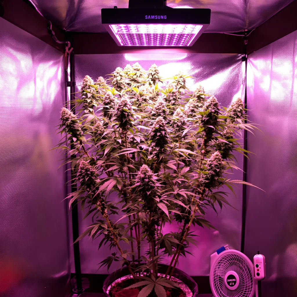 Strawberry Fields cannabis plant in flowering stage — Medium feminised