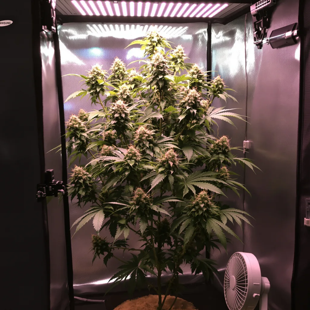 Strawberry Milkshake cannabis plant in flowering stage — Medium (150-245 cm) feminised