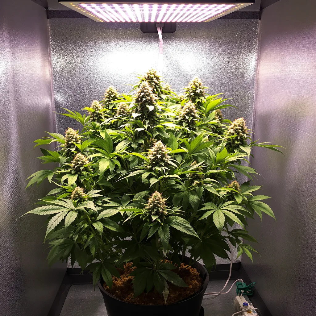 Sugar Kush cannabis plant in flowering stage — Small (0-120 cm) feminised