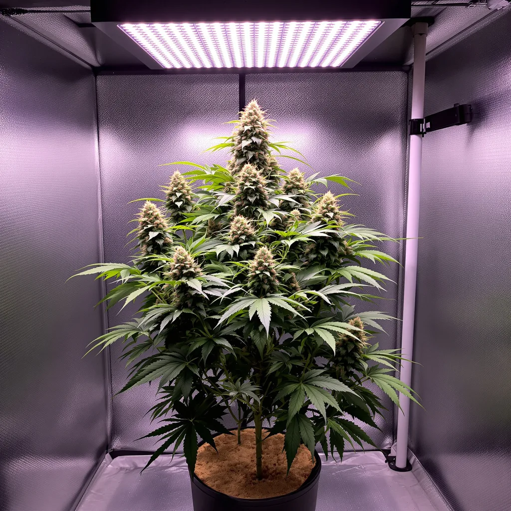 Sugar Mama cannabis plant in flowering stage — Short feminised