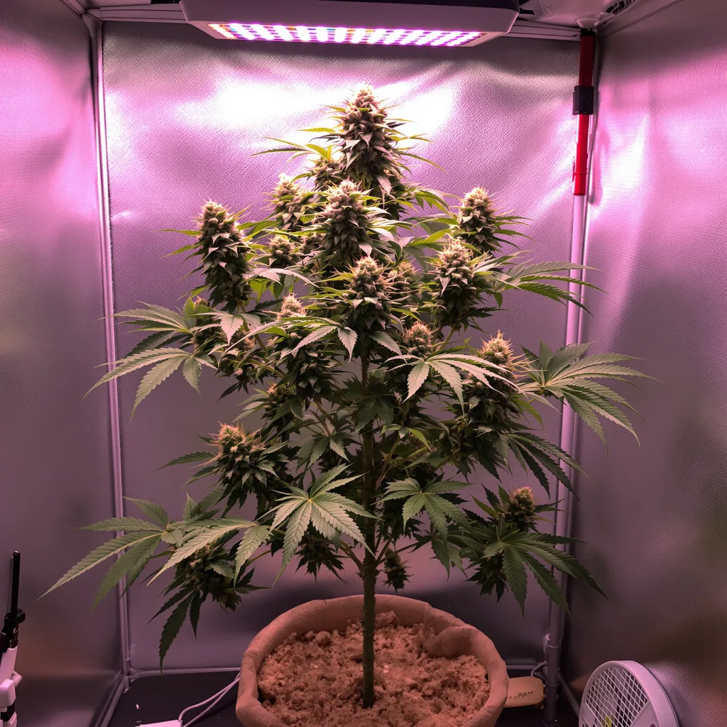 Sugar Shack cannabis plant in flowering stage — Medium (150-245 cm) feminised