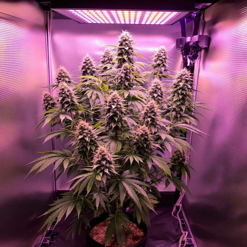 Sunrise cannabis plant in flowering stage — 50–140 cm feminised
