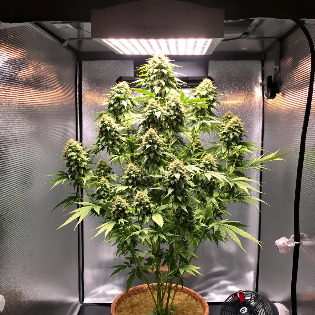 Super Jack cannabis plant in flowering stage — Medium autoflower