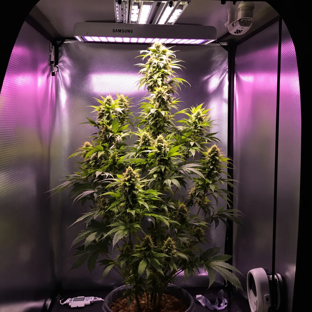 Super Lemon Haze cannabis plant in flowering stage — Tall feminised