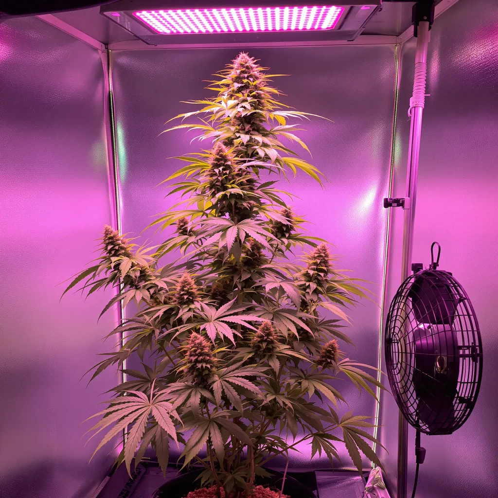 Super Silver Haze cannabis plant in flowering stage — Tall feminised