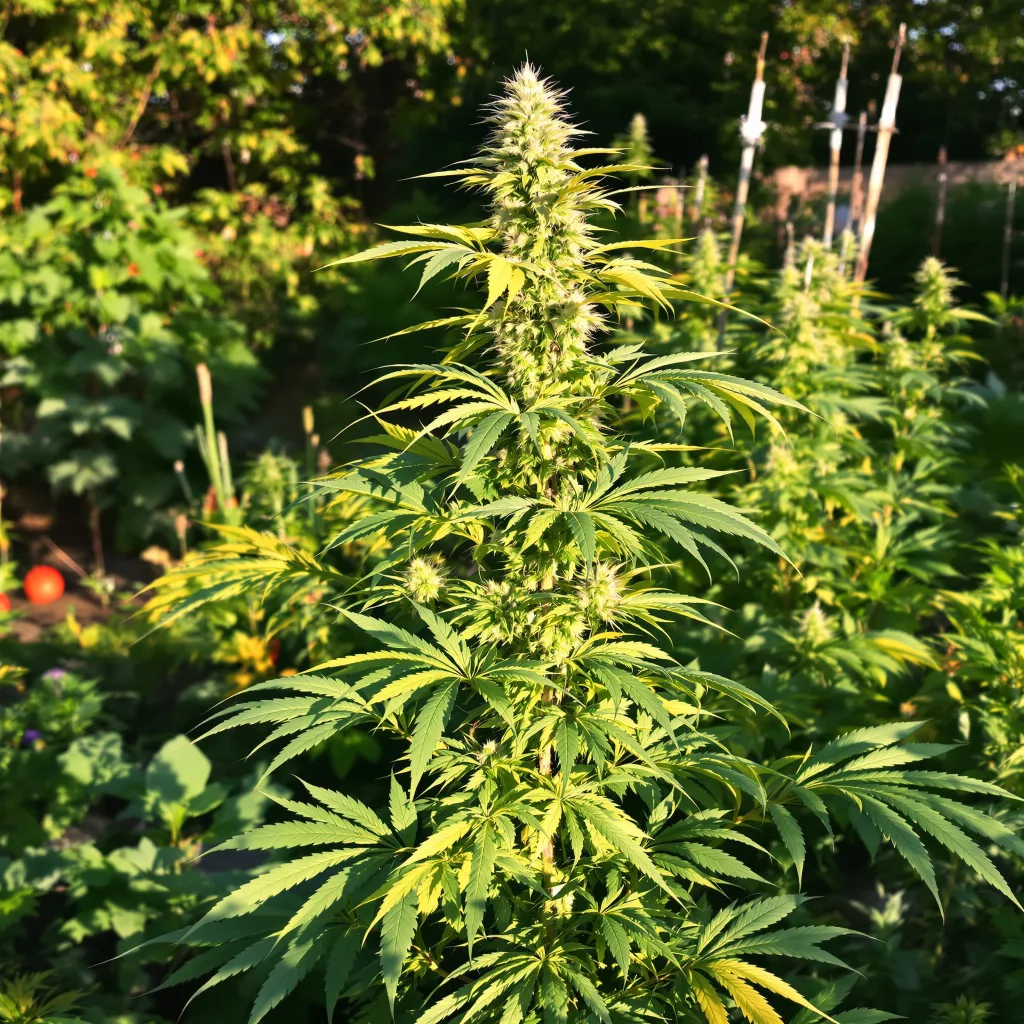 Super Sour Diesel 33% indica / 67% sativa flower with visible trichomes