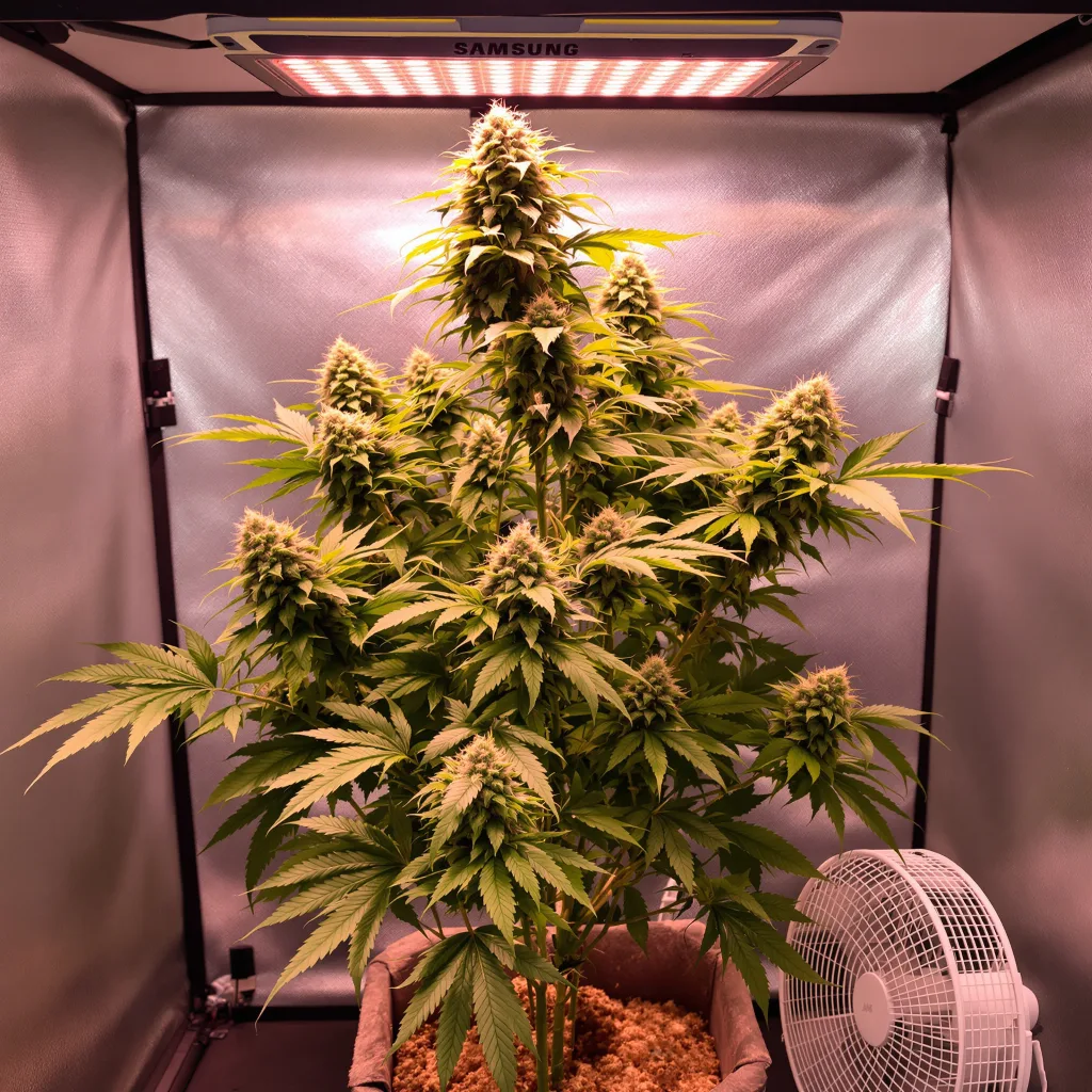 Sweet and Sour Widow CBD cannabis plant in flowering stage — Medium feminised