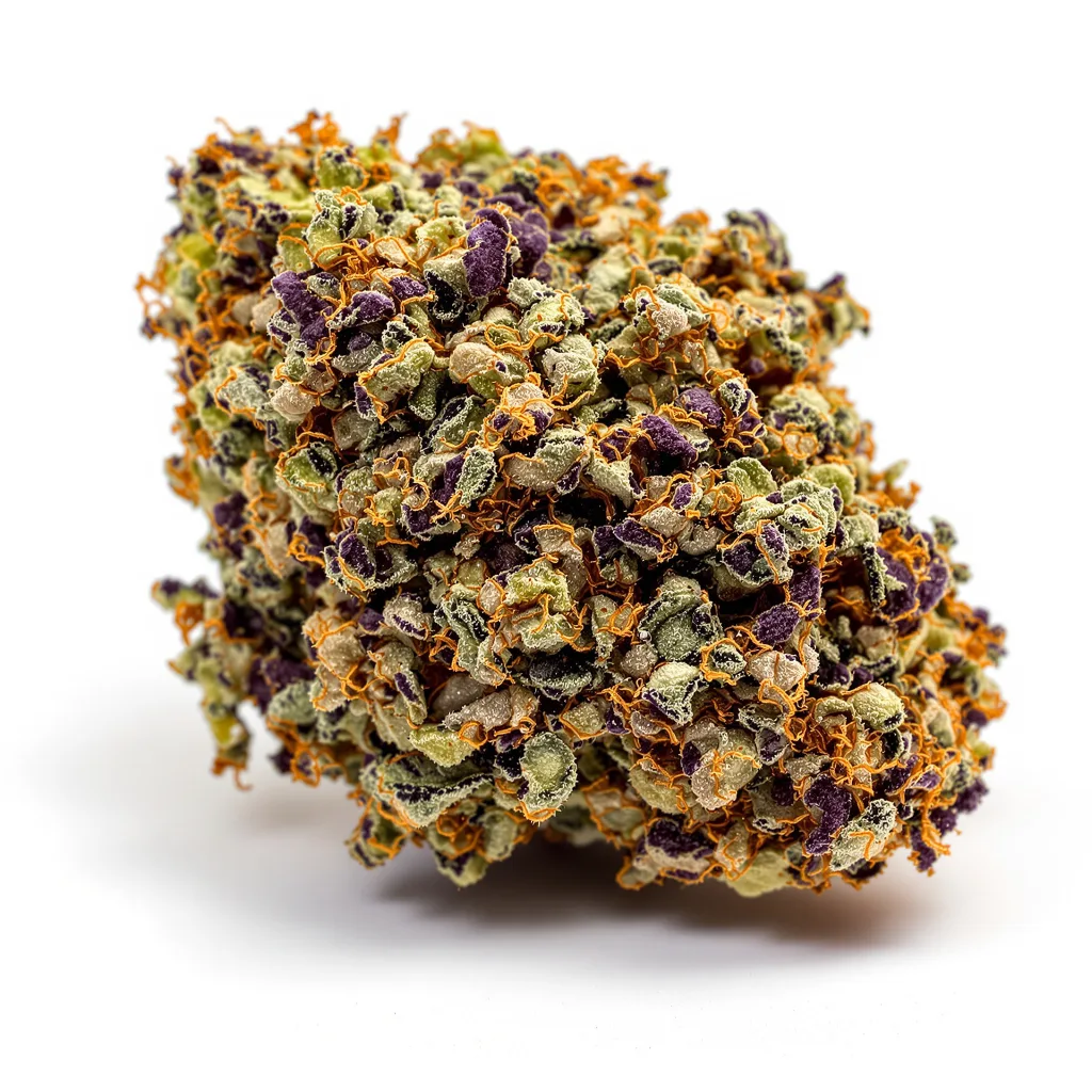 Sweet Baby Jane 82% indica / 18% sativa flower with visible trichomes