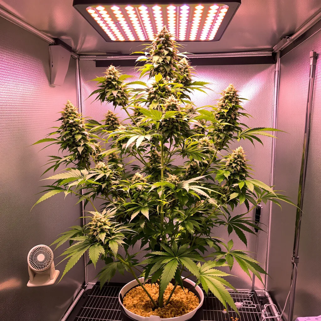 Sweet Berry cannabis plant in flowering stage — 80–120 cm autoflower