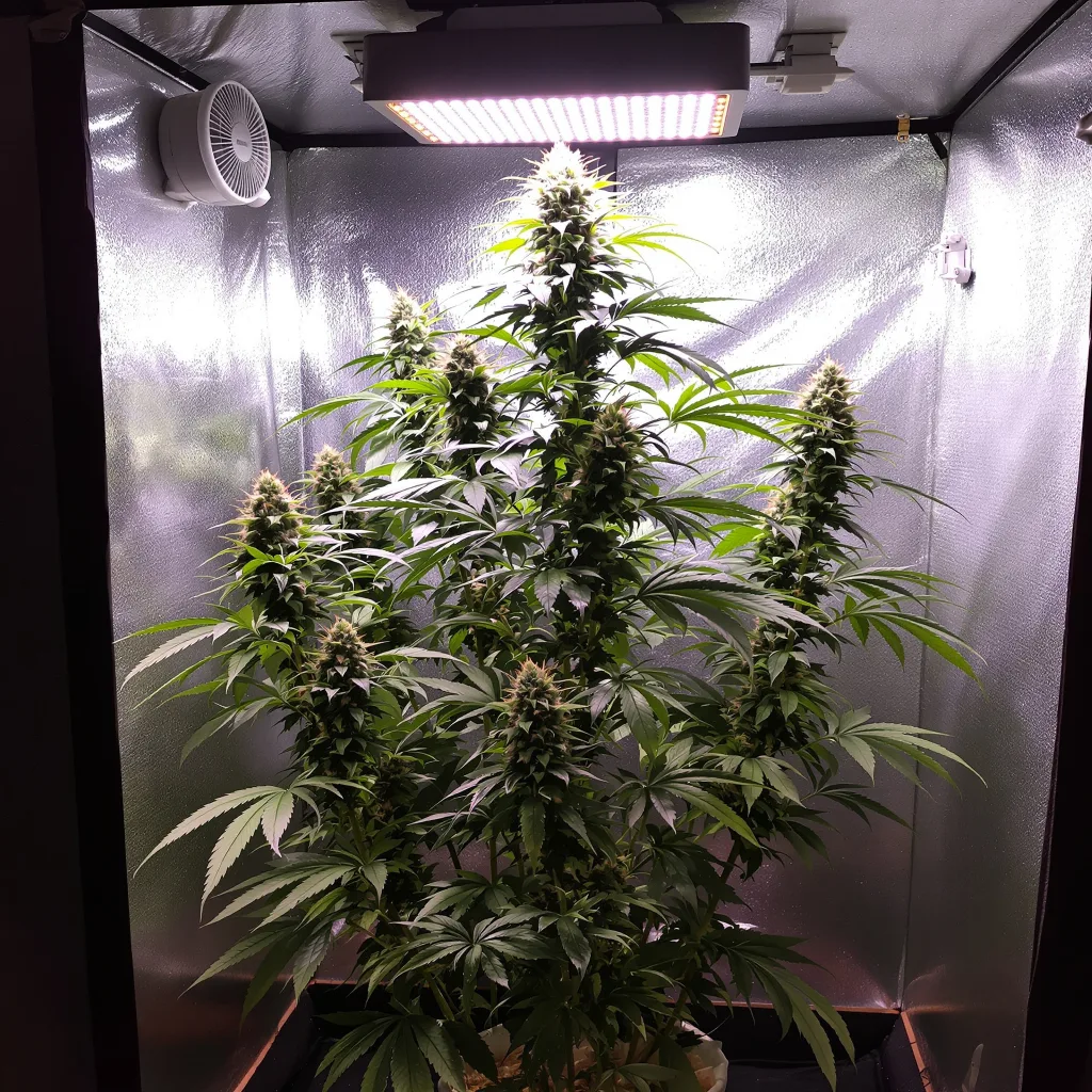 Sweet Cheese cannabis plant in flowering stage — Medium feminised