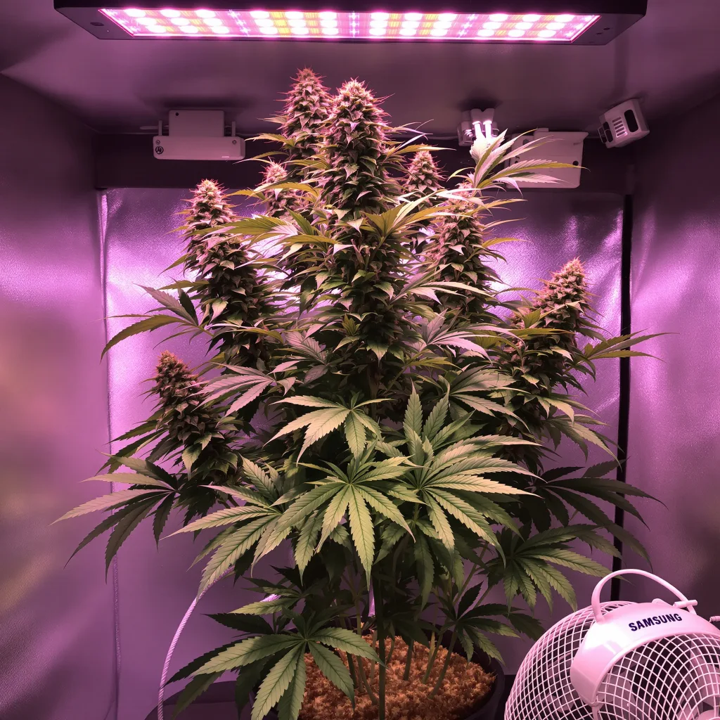 Sweet Deep Grapefruit cannabis plant in flowering stage — Medium feminised