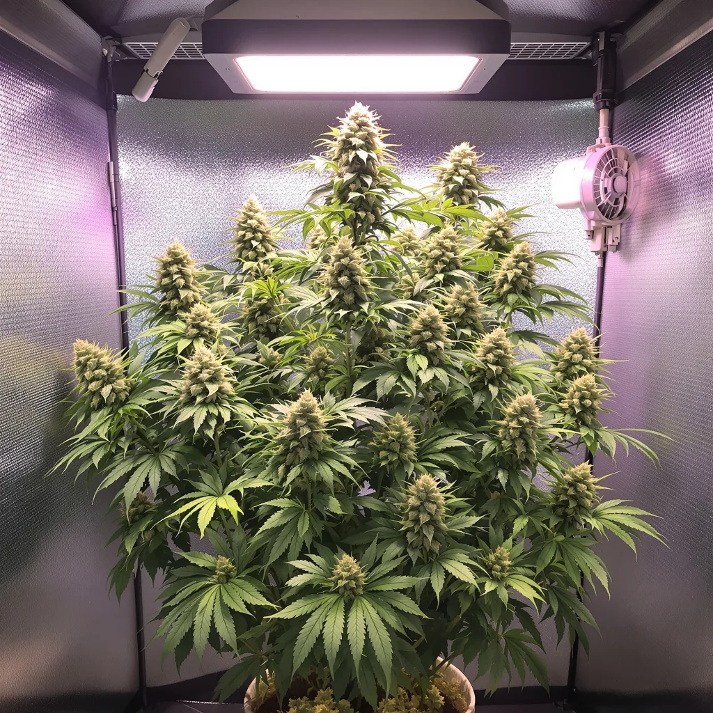 Tahoe OG Kush cannabis plant in flowering stage — Short autoflower