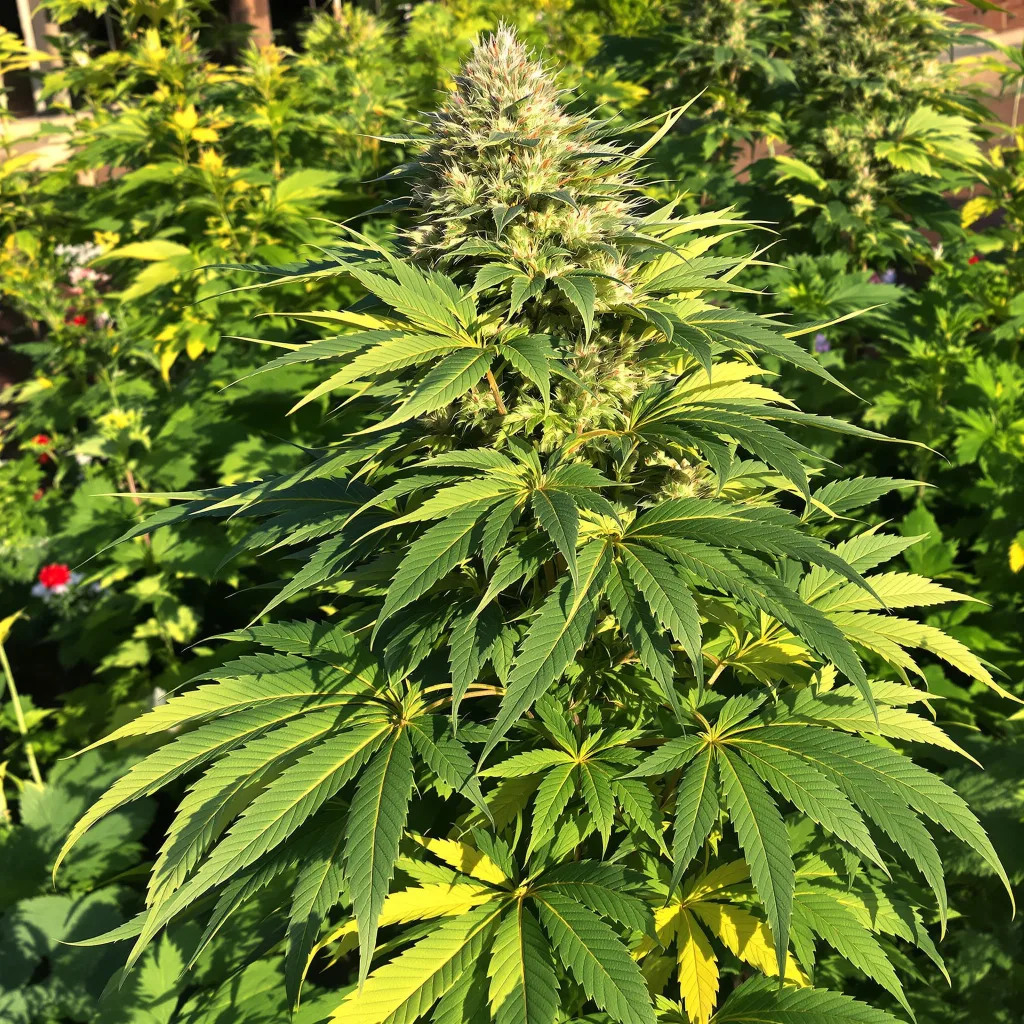 Tangerine Dream 79% indica / 21% sativa flower with visible trichomes