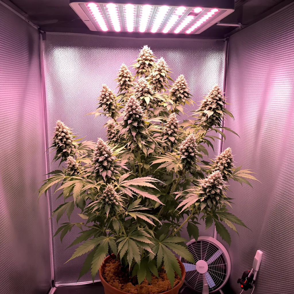 Tangerine Haze cannabis plant in flowering stage — Short autoflower