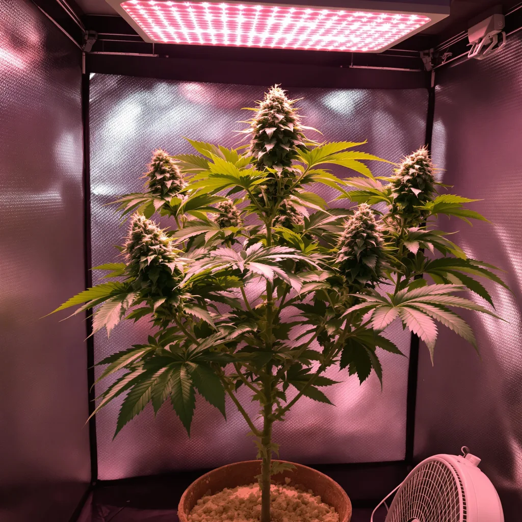 Tangerine Kush cannabis plant in flowering stage — 70-130 cm autoflower