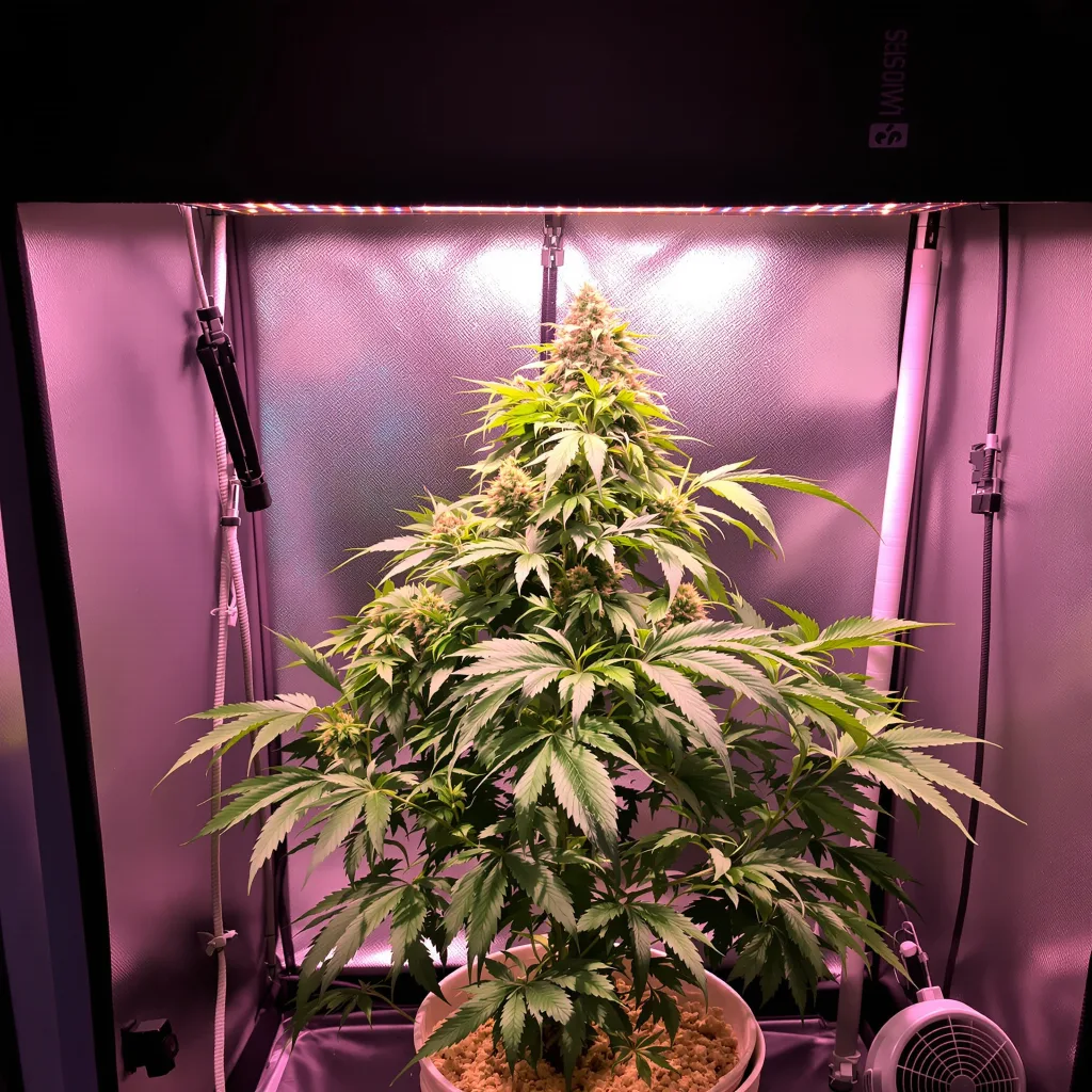 Tangerine Kush cannabis plant in flowering stage — Medium feminised