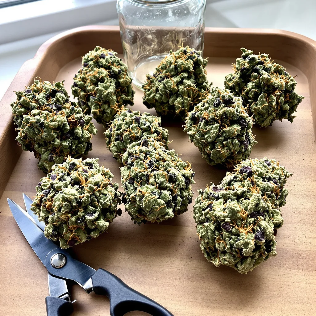 Tangie Dream Book 36% indica / 64% sativa flower with visible trichomes