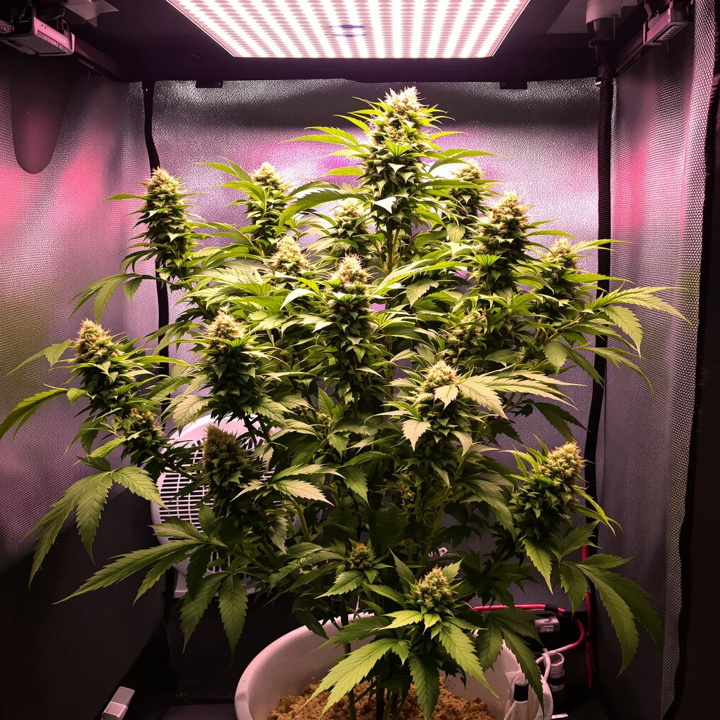 Tangie Dream Book cannabis plant in flowering stage — 80–120 cm feminised