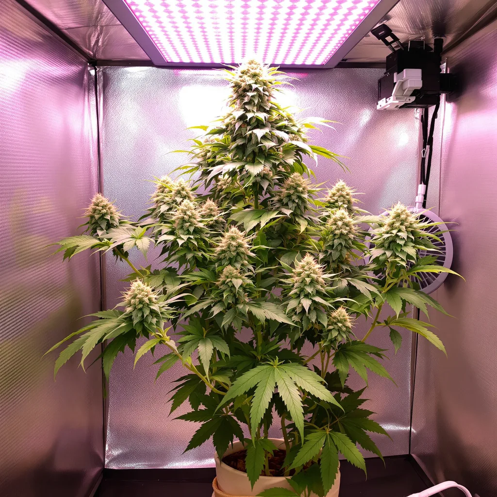 Tango cannabis plant in flowering stage — 170–210 cm feminised