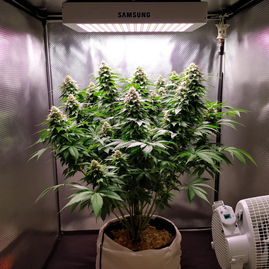 The Big Stink cannabis plant in flowering stage — 70–110 cm autoflower