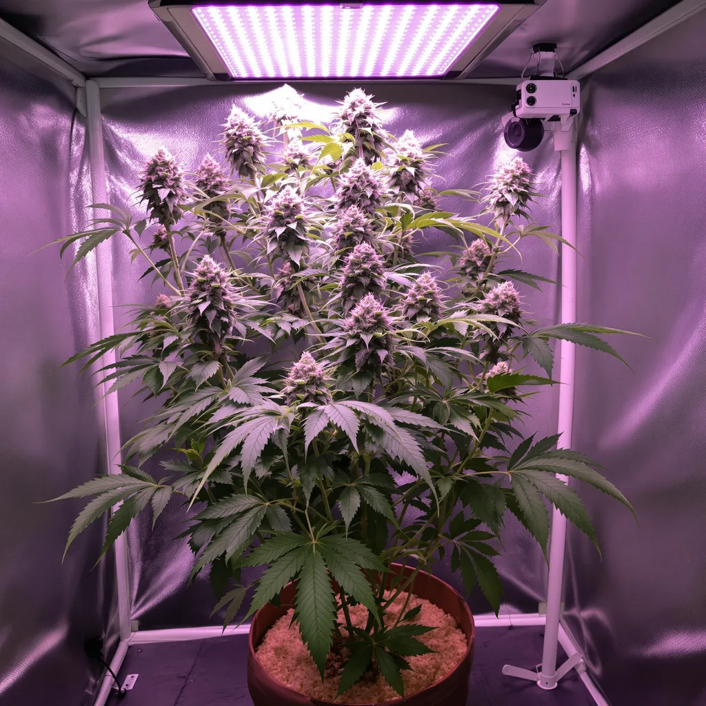 The Sister cannabis plant in flowering stage — 90-120 cm. Medium autoflower