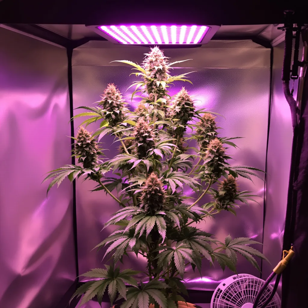 Thin Mint GSC cannabis plant in flowering stage — Short autoflower