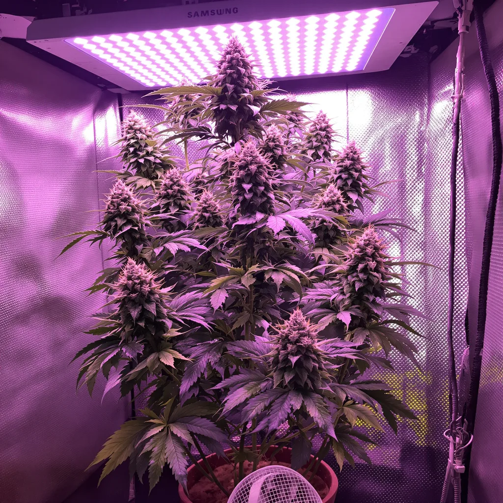 Tiger’s Milk cannabis plant in flowering stage — 50–140 cm feminised