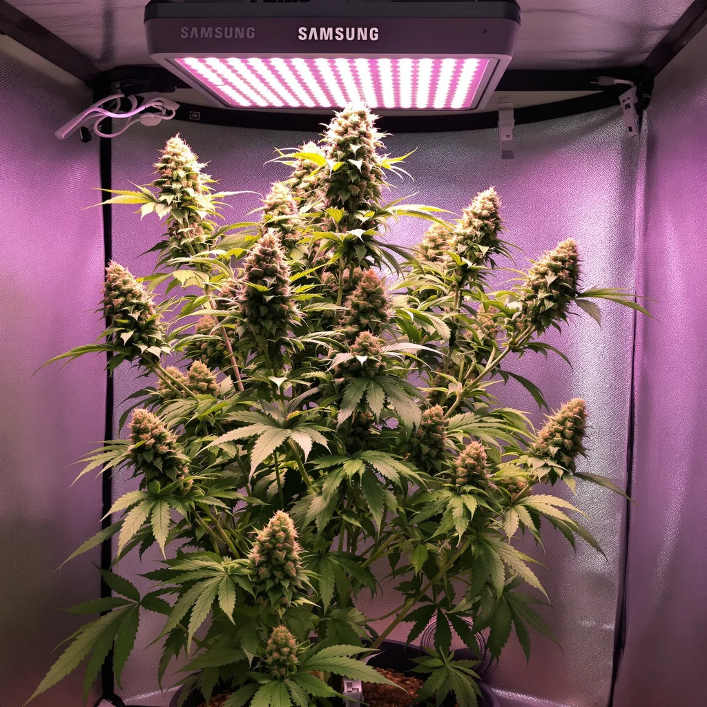 Tiger Woods cannabis plant in flowering stage — Medium autoflower