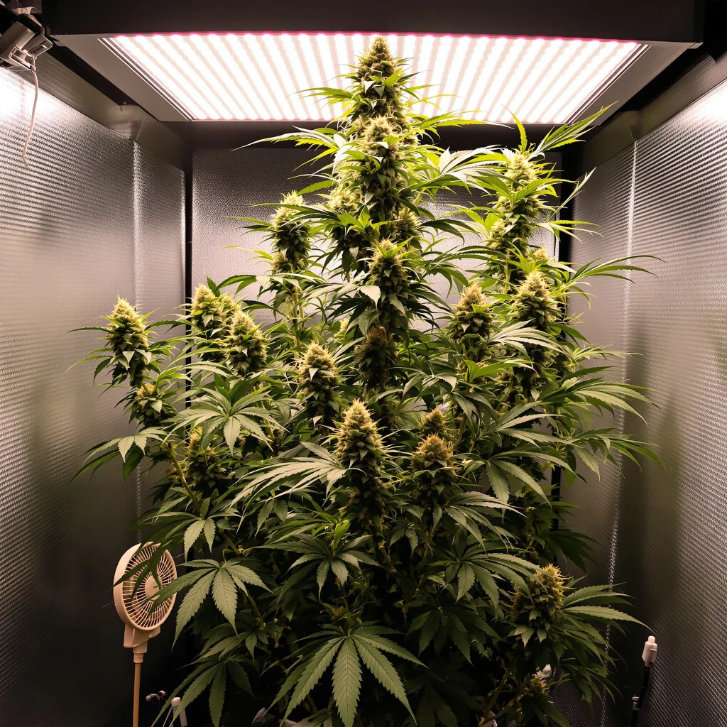 Tree of Life cannabis plant in flowering stage — Short feminised