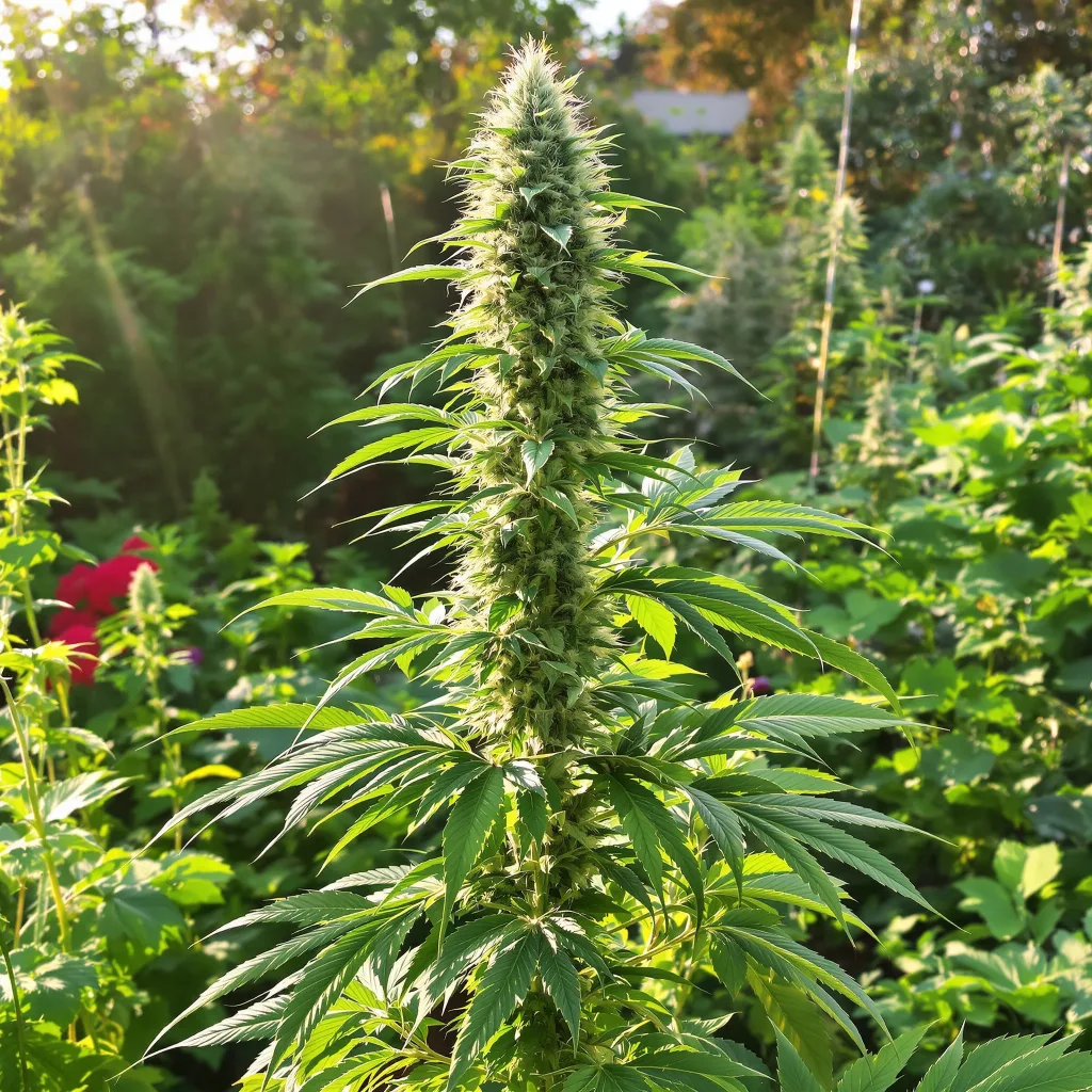 Turbo Mind Warp 20% indica / 80% sativa flower with visible trichomes
