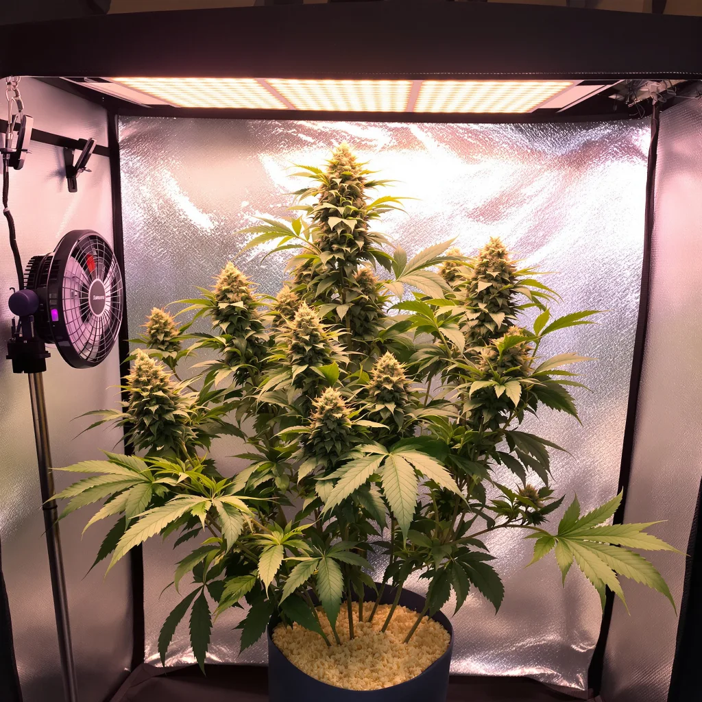 UW cannabis plant in flowering stage — 90-120 cm. Medium feminised