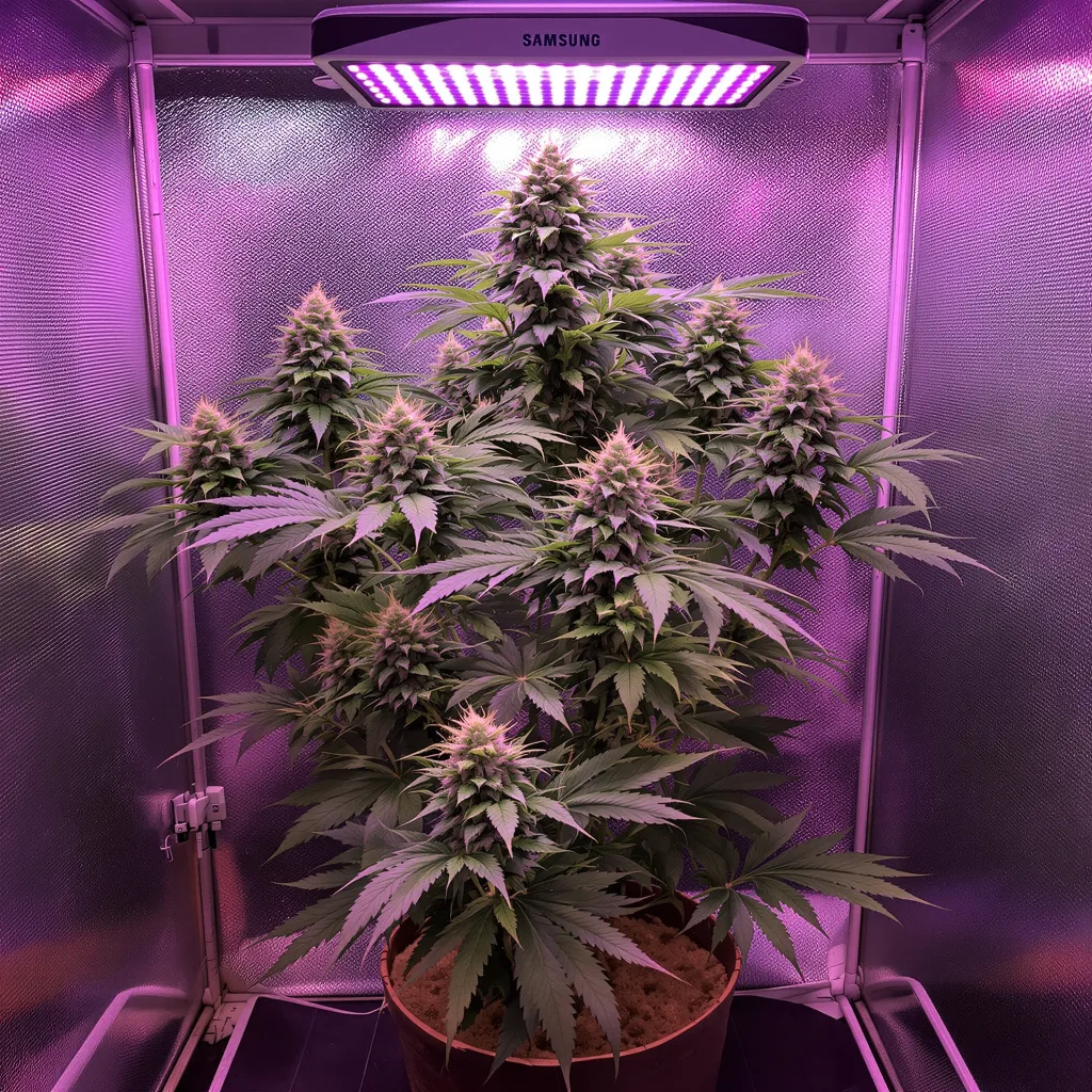 Valley Ghash cannabis plant in flowering stage — Short feminised