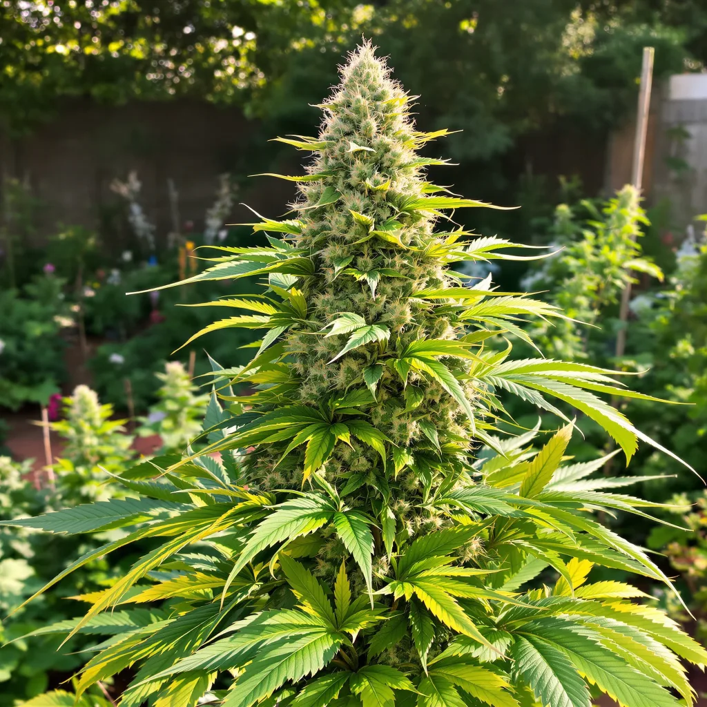 Valley Ghash 42% indica / 58% sativa flower with visible trichomes