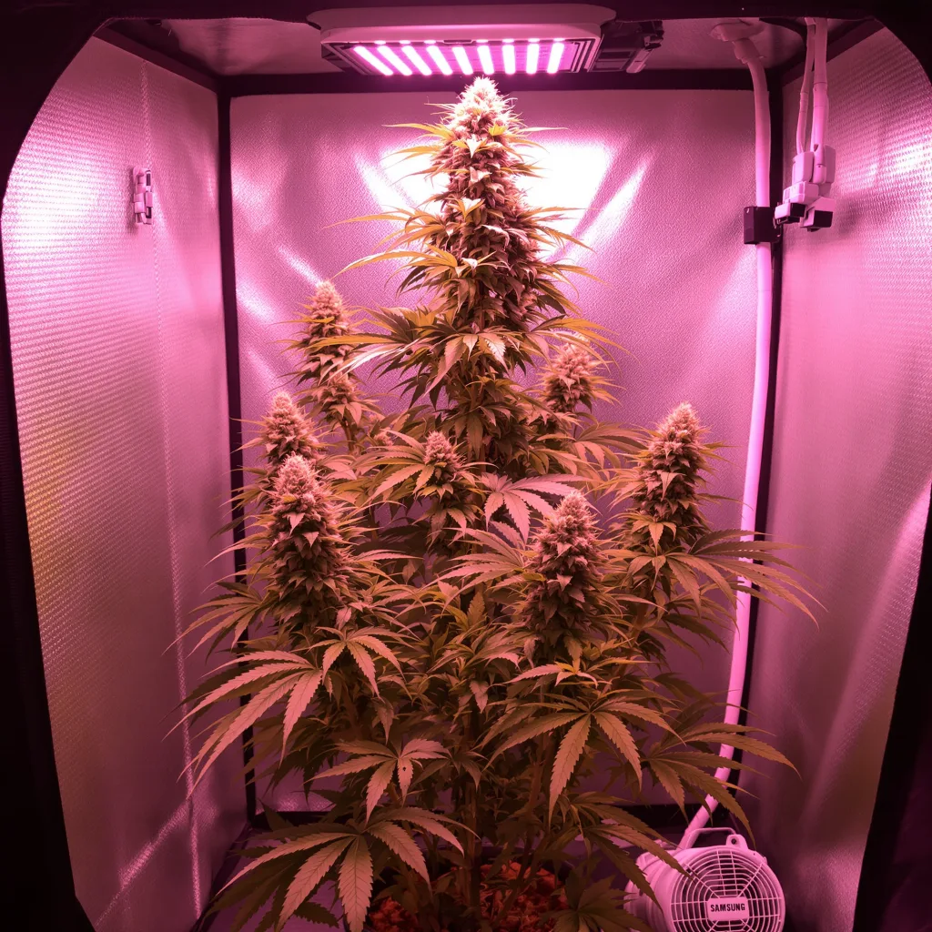 White Buffalo cannabis plant in flowering stage — Tall feminised