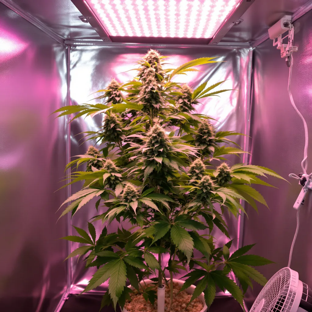 White Empress cannabis plant in flowering stage — 90-120 cm. Medium feminised