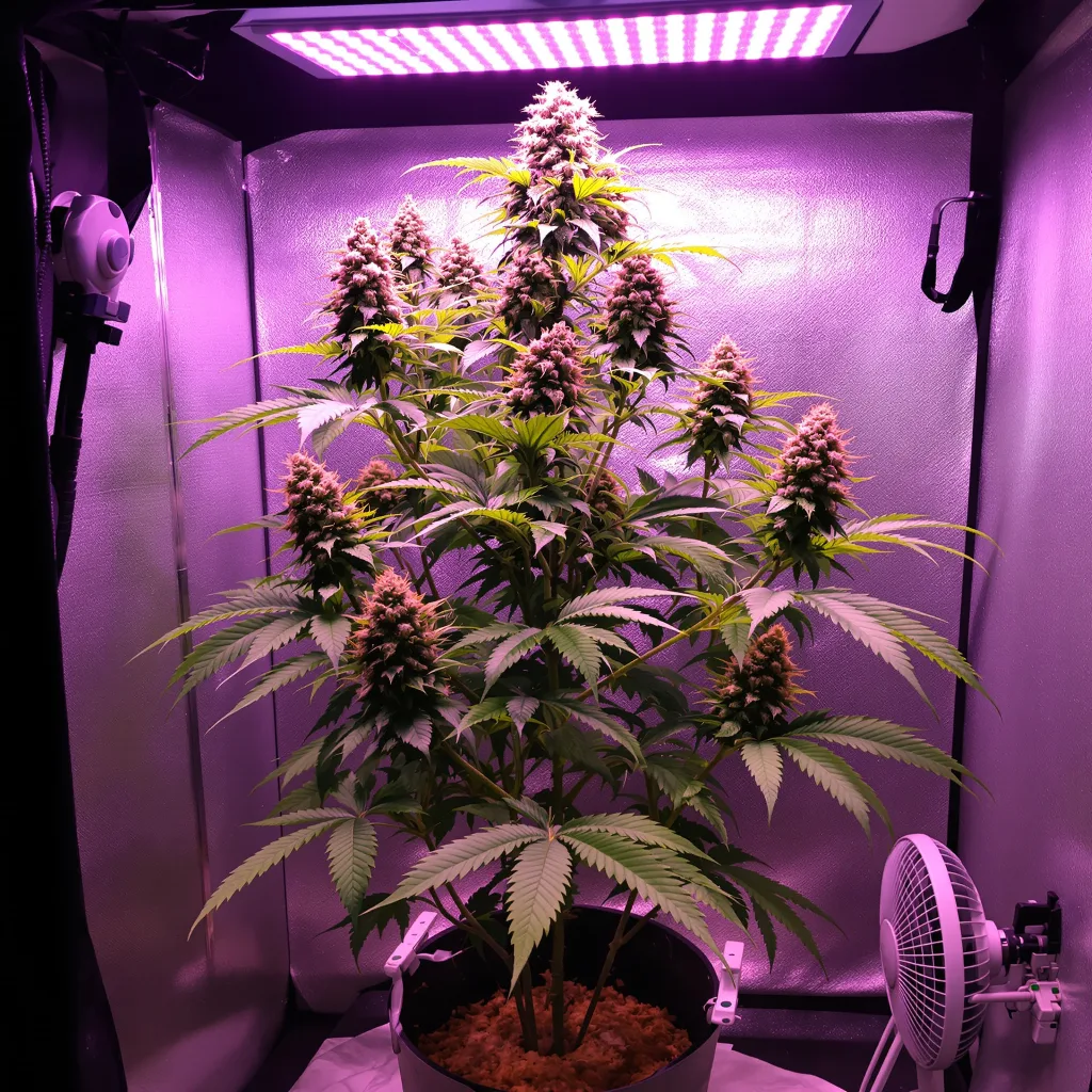 White Fire Alien OG cannabis plant in flowering stage — Medium autoflower