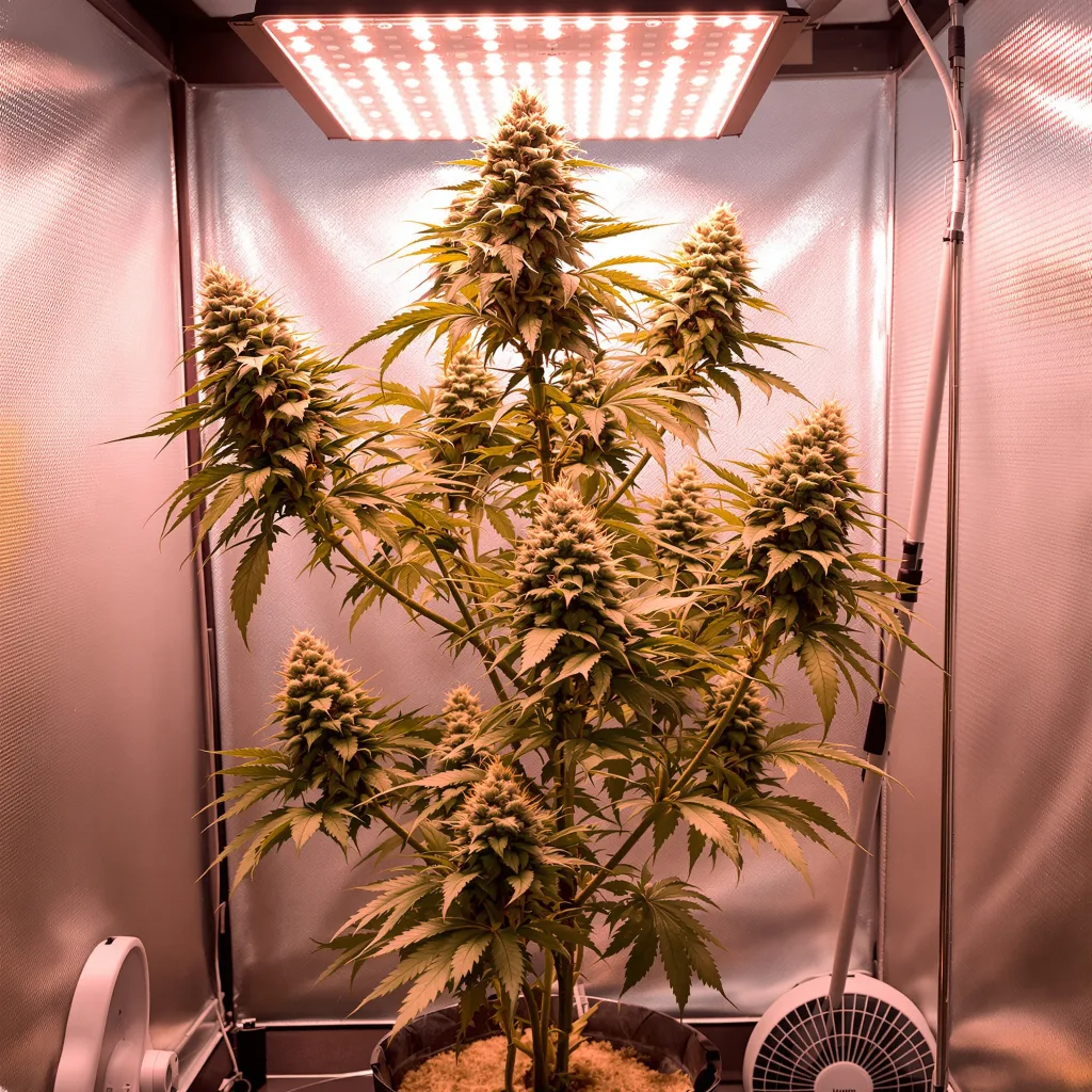 White Gold cannabis plant in flowering stage — Short autoflower