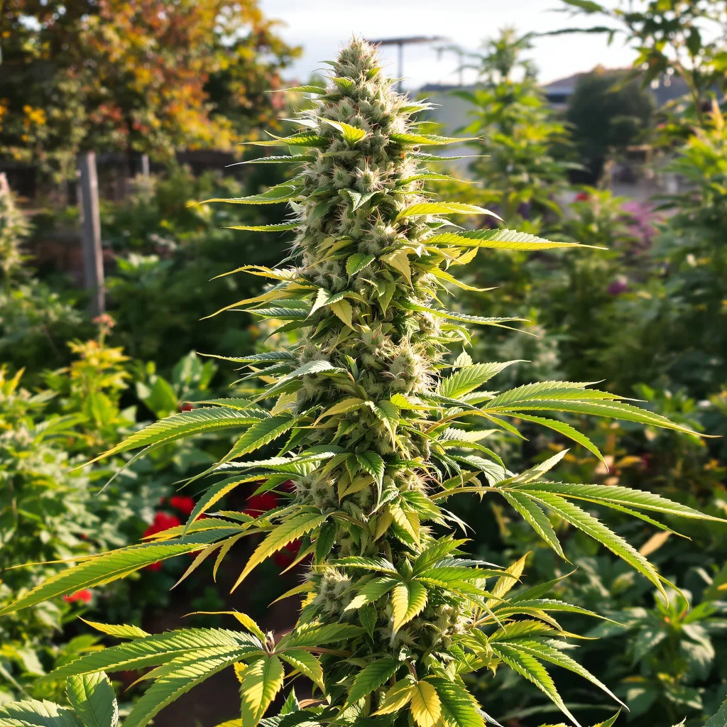 White Gold 67% indica / 33% sativa flower with visible trichomes