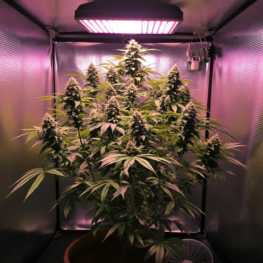 White Kryptonite cannabis plant in flowering stage — Short feminised
