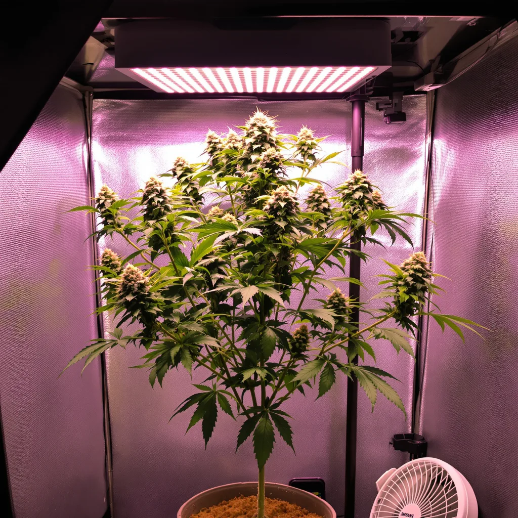 White Widow cannabis plant in flowering stage — 60 - 90 cm feminised