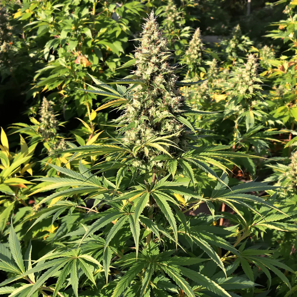 Willy's Wonder 72% indica / 28% sativa flower with visible trichomes