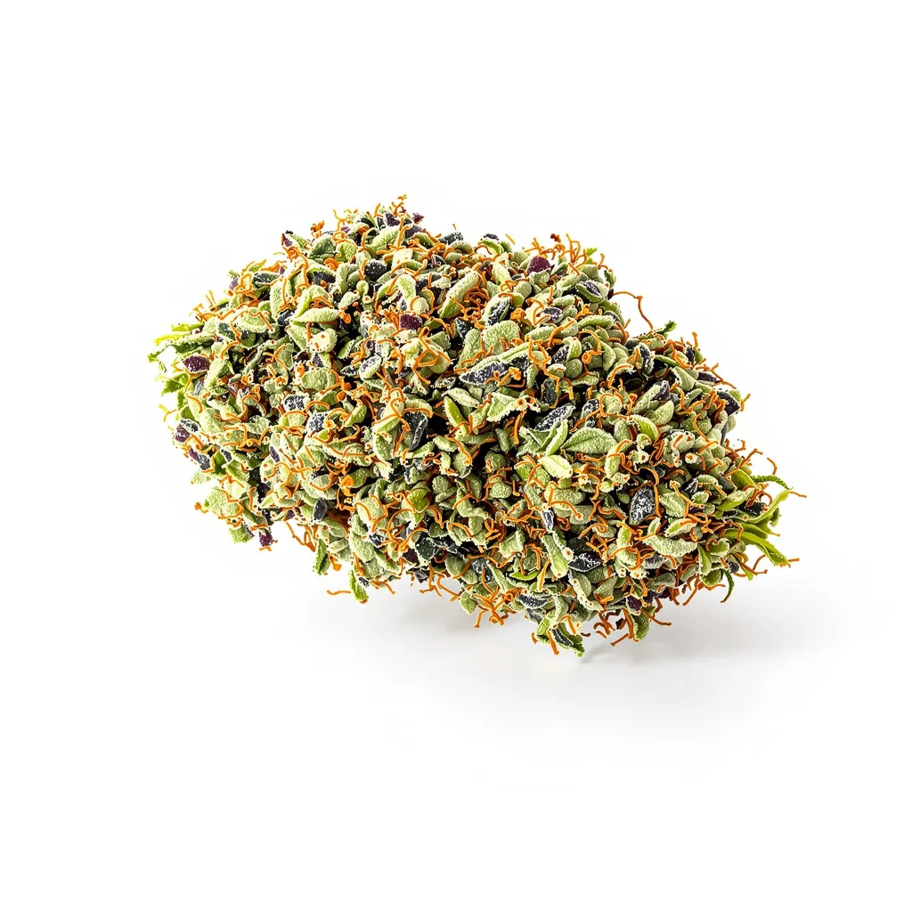 Willy's Wonder 72% indica / 28% sativa flower with visible trichomes