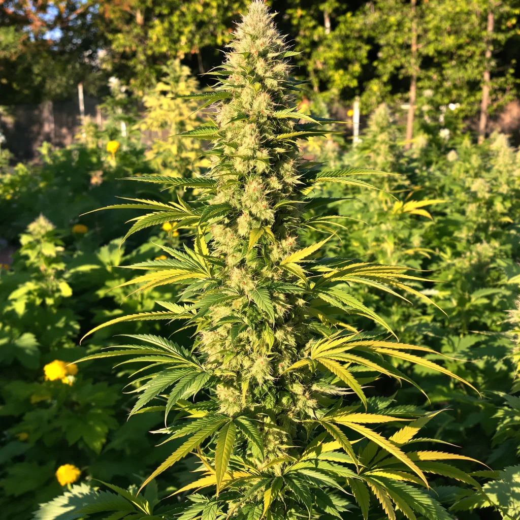 Willys Wonder 72% indica / 28% sativa flower with visible trichomes