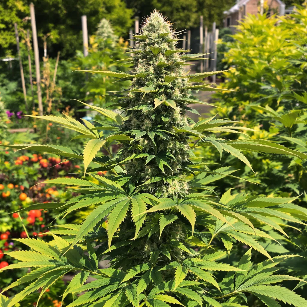 Wonder Woman 51% indica / 49% sativa flower with visible trichomes